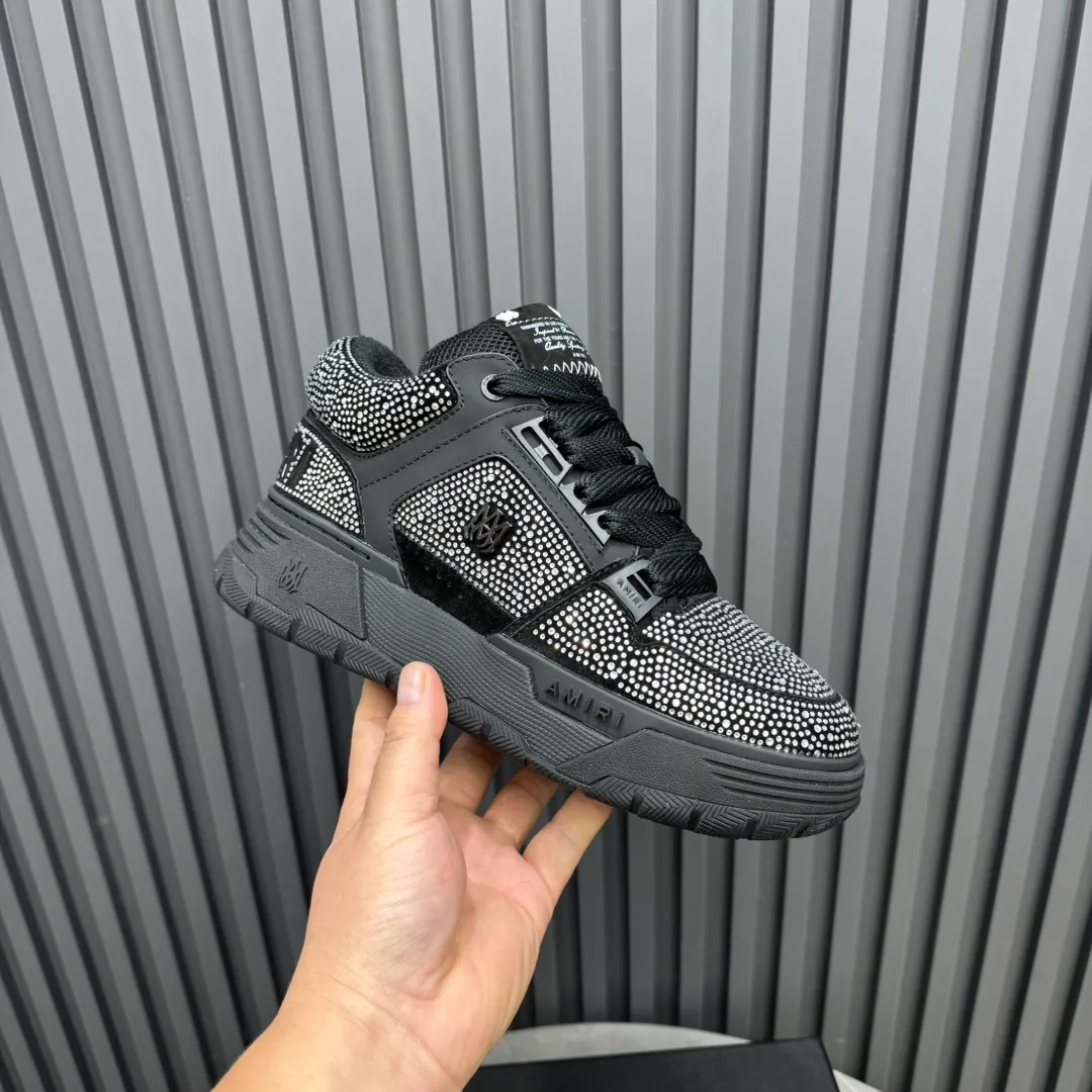 Men's shoes 💰760💰 AMIRI AMIRI fashion brand hot sale 🔥 Available all year round, couples 💑 Official website synchronization Imported fabrics 1⃣️ vs 1⃣️ replica, original factory special original sole, 35-45 (45. non-refundable)